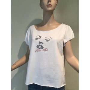 Marilyn Monroe rhinestone design woman tshirt M